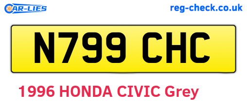 N799CHC are the vehicle registration plates.