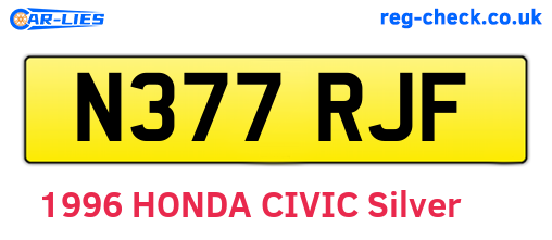 N377RJF are the vehicle registration plates.