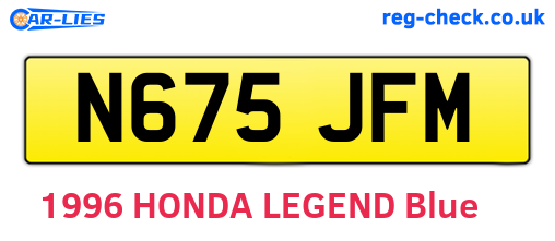 N675JFM are the vehicle registration plates.