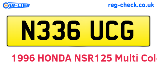 N336UCG are the vehicle registration plates.