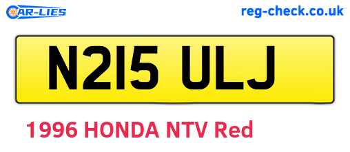 N215ULJ are the vehicle registration plates.