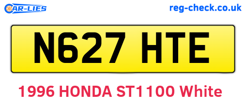 N627HTE are the vehicle registration plates.