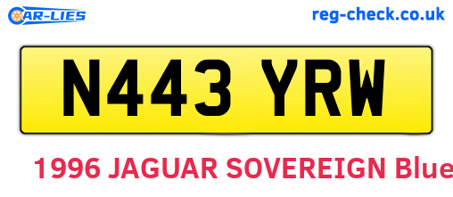 N443YRW are the vehicle registration plates.