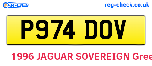P974DOV are the vehicle registration plates.