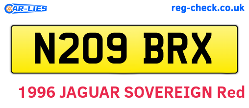 N209BRX are the vehicle registration plates.