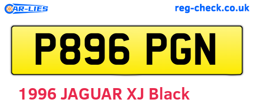 P896PGN are the vehicle registration plates.
