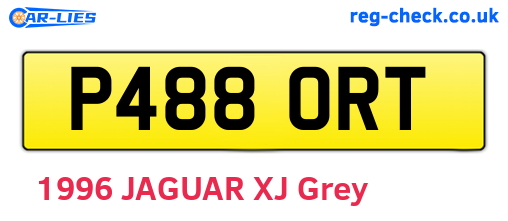 P488ORT are the vehicle registration plates.