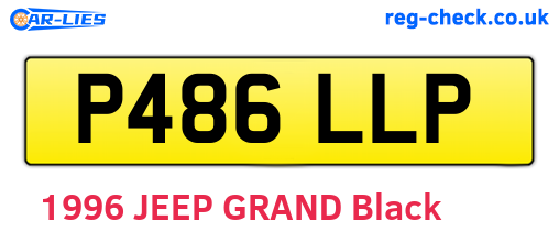 P486LLP are the vehicle registration plates.