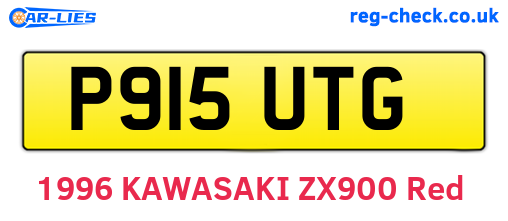 P915UTG are the vehicle registration plates.