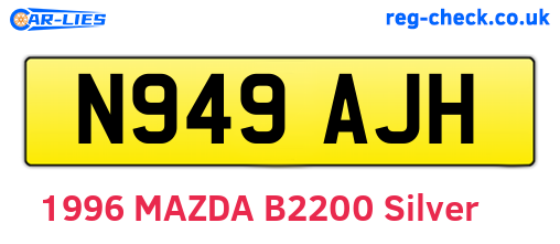 N949AJH are the vehicle registration plates.