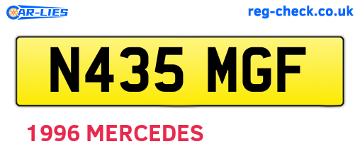 N435MGF are the vehicle registration plates.