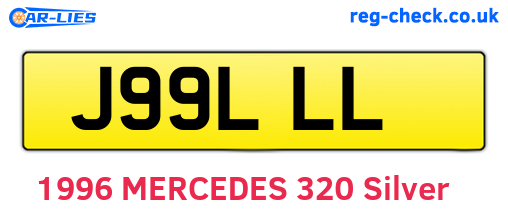 J99LLL are the vehicle registration plates.