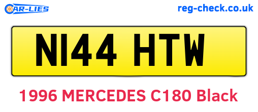 N144HTW are the vehicle registration plates.