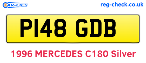 P148GDB are the vehicle registration plates.