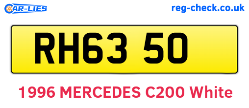 RH6350 are the vehicle registration plates.