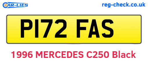 P172FAS are the vehicle registration plates.
