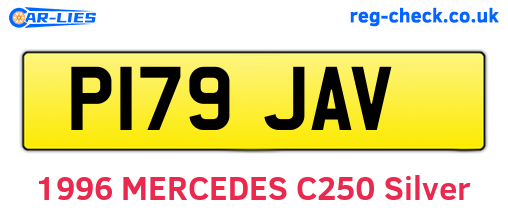 P179JAV are the vehicle registration plates.