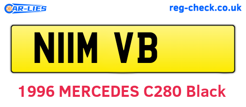 N11MVB are the vehicle registration plates.