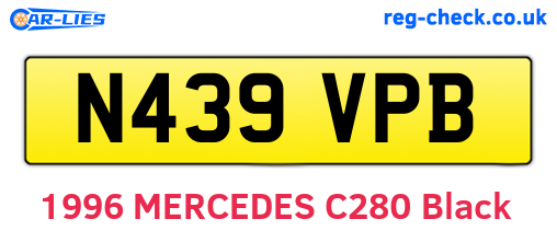 N439VPB are the vehicle registration plates.