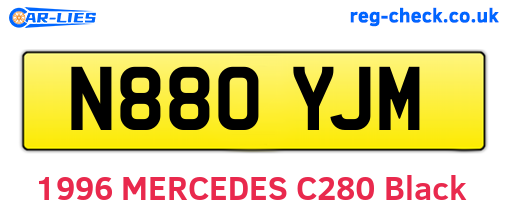 N880YJM are the vehicle registration plates.
