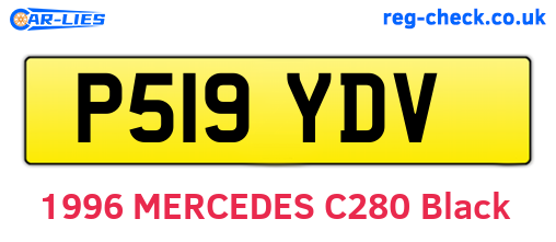 P519YDV are the vehicle registration plates.