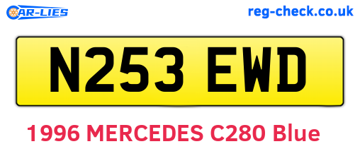 N253EWD are the vehicle registration plates.