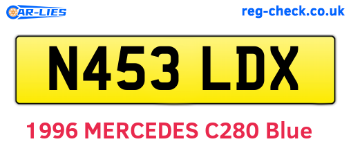 N453LDX are the vehicle registration plates.
