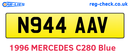 N944AAV are the vehicle registration plates.