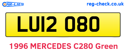 LUI2080 are the vehicle registration plates.