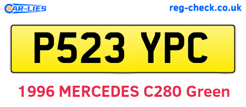 P523YPC are the vehicle registration plates.