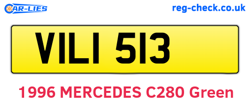 VIL1513 are the vehicle registration plates.