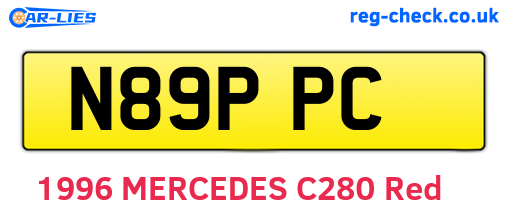 N89PPC are the vehicle registration plates.