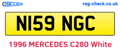N159NGC are the vehicle registration plates.