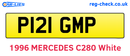 P121GMP are the vehicle registration plates.