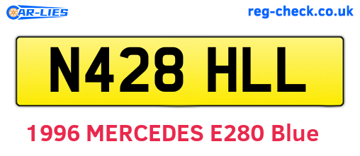 N428HLL are the vehicle registration plates.
