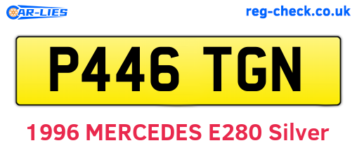 P446TGN are the vehicle registration plates.