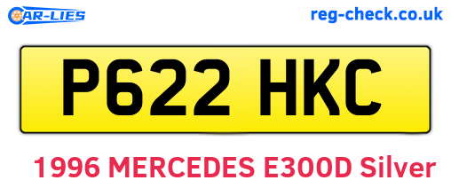 P622HKC are the vehicle registration plates.