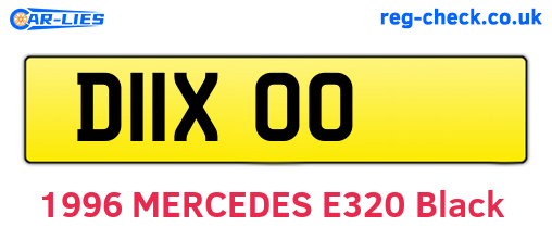 D11XOO are the vehicle registration plates.
