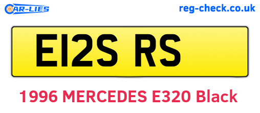 E12SRS are the vehicle registration plates.