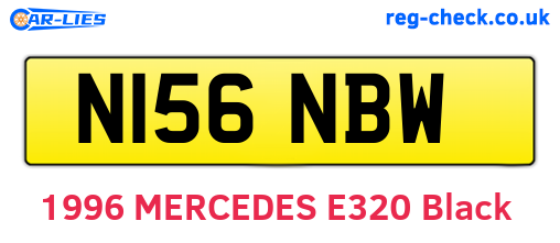N156NBW are the vehicle registration plates.