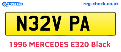 N32VPA are the vehicle registration plates.