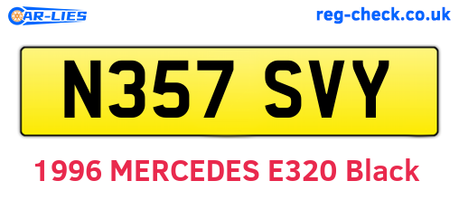 N357SVY are the vehicle registration plates.