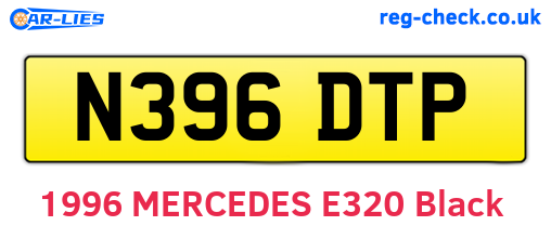 N396DTP are the vehicle registration plates.