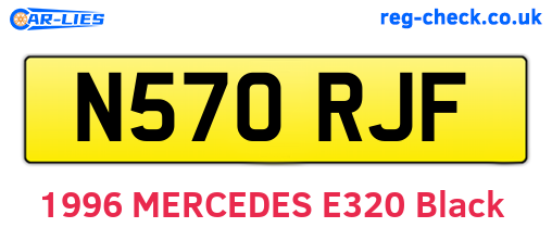 N570RJF are the vehicle registration plates.