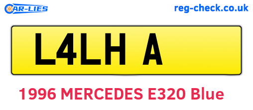 L4LHA are the vehicle registration plates.