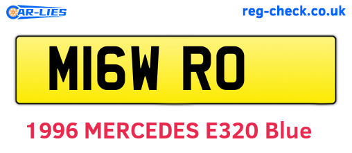 M16WRO are the vehicle registration plates.