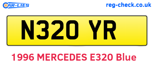 N32OYR are the vehicle registration plates.