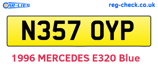 N357OYP are the vehicle registration plates.