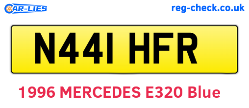 N441HFR are the vehicle registration plates.