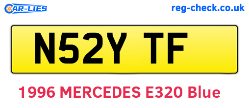 N52YTF are the vehicle registration plates.